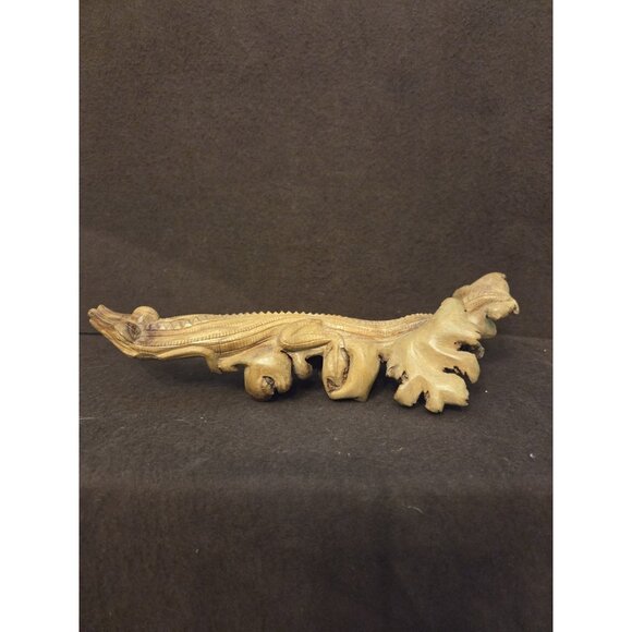 Vintage Driftwood Carved Alligator Wood - Picture 8 of 15
